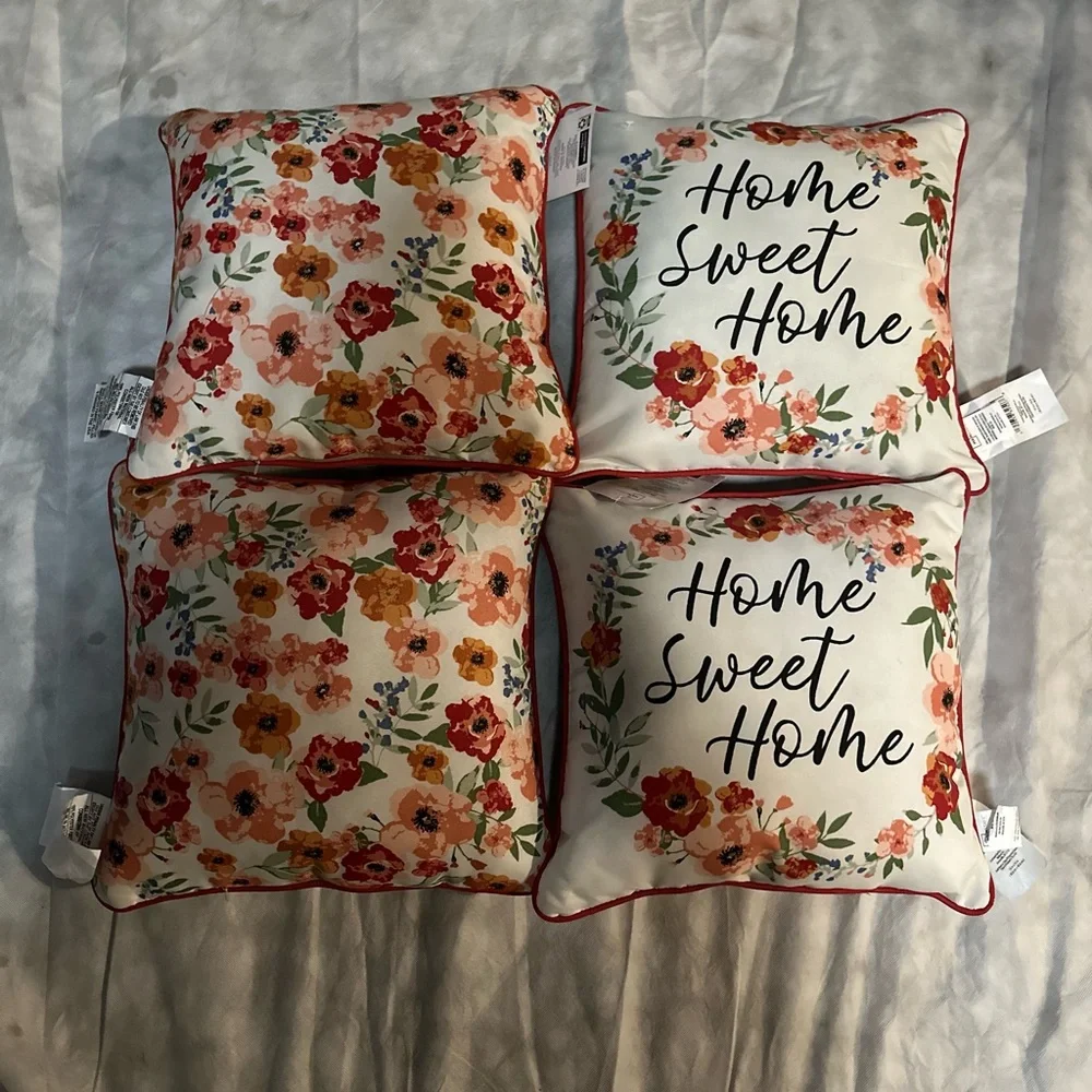 Home Sweet Home New Pillows. Multi Colored. - Picture 2 of 2